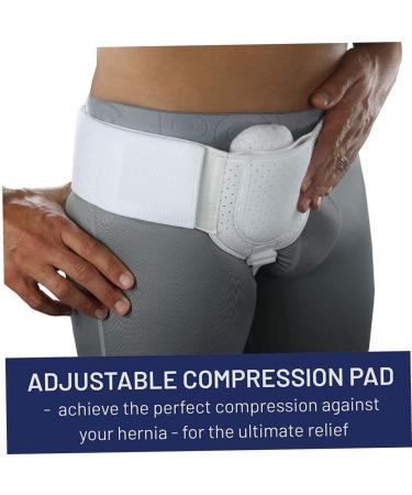 Inguinal Hernia Truss Belt for Men | Adjustable Support Post-Surgery | Left & Right Side | 86-110cm - Buy Online on GoSupps.com