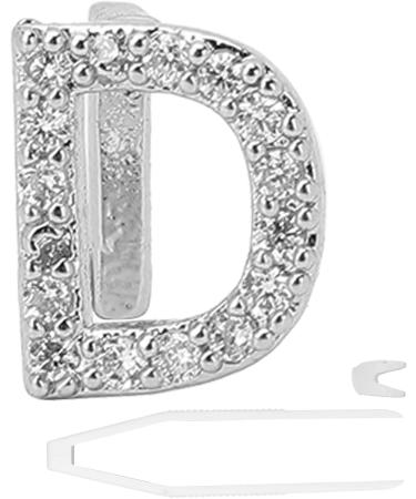 Plating English Letter D Teeth Brace Cosplay Halloween Party Teeth Decoration Jewelry (Silver Color) - Buy Online on GoSupps.com