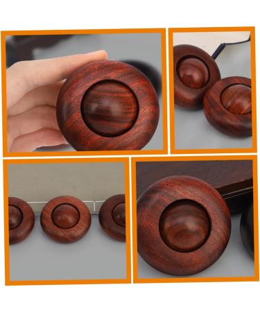Buy Gleavi Wooden Health Ball - Handheld Massage Roller & Thai Massage Device | Eco-Friendly Boho Mahogany - Buy Online on GoSupps.com