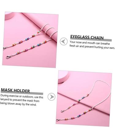 GOOHOCHY 2pcs Anti-Drop Chain Shot Glasses Lanyard Multipurpose Soft Ceramic Face Mask & Child Acrylic Holder for International Shipping - Buy Online on GoSupps.com