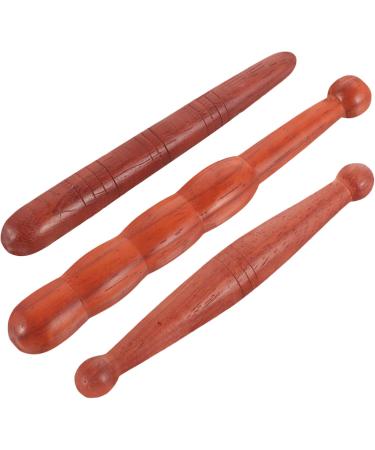 Solustre 15 STK Acupressure Stick - Portable Wooden Deep Tissue Massage Roller & Hand Foot Massager | International Shipping Available - Buy Online on GoSupps.com