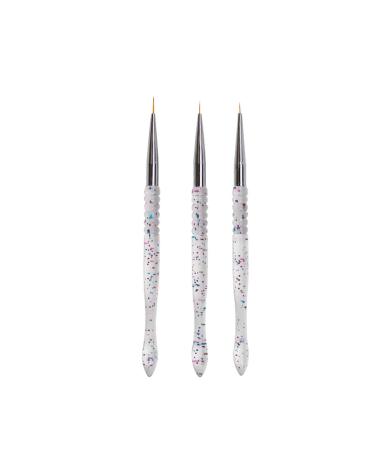 3 Pcs Sets Nail Art Brush Tool Drawing Line Pen Drawing Pens Professional Nails Designer