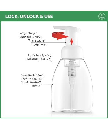 Bar5F Foaming Pump Bottle - 8.5 oz | For Dr. Bronner's & Generic Soaps - Buy Online on GoSupps.com