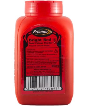 Preema | Bright Red | Food Colour Powder | (10X500g) Pack | Premium Quality | Bright Colour Powder | DHL | Next Day Delivery - Buy Online on GoSupps.com