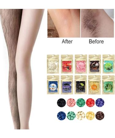 Hair Removal Wax Beads Natural Soft Hot Hard Bean Facial Body Hair Depilatory Tea Tree wax beans - Buy Online on GoSupps.com