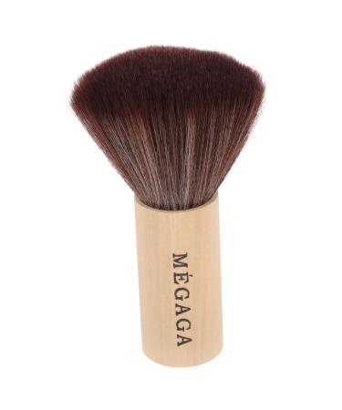 FRCOLOR Record Cleaning Brush Make up Face Makeup Foundation Makeup Brush Face Blending Highlighter Makeup Brush Concealer Brush Wooden Handle Fluffy Miss