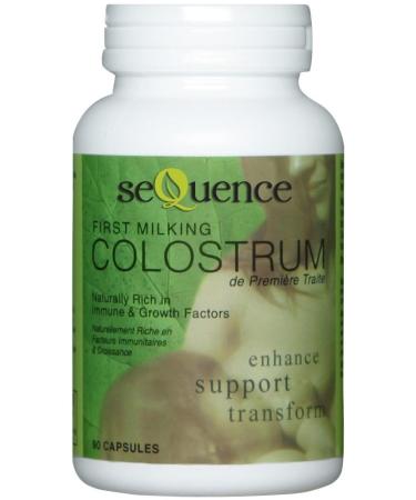 Sequence Health First Milking Colostrum Capsules | Helps to Support Healthy Immunity | Naturally Rich in Immune & Growth Factors | Canadian Company | 90 Capsules