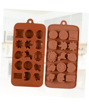 3pcs 15 Fudge Molds Non-Stick Mold Cartoon Animal Mold Silicone Mold Fondant Molds Bakeware Silicone Candy Mold Silicone Baking Molds Candy Molds Biscuits Cake Chocolate Candies mediumx3pcs Coffeex3pcs - Buy Online on GoSupps.com