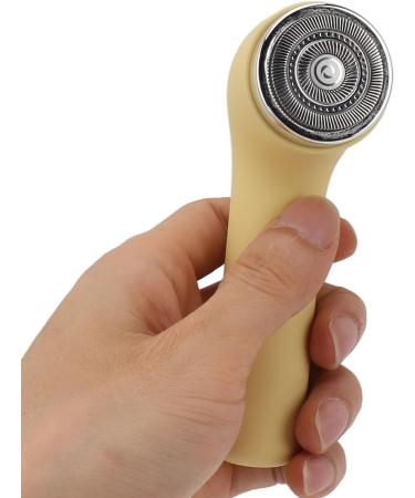 Mini Electric Beard Trimmer for Men - Portable Yellow Electric Razor for Home & Travel - Buy Online on GoSupps.com