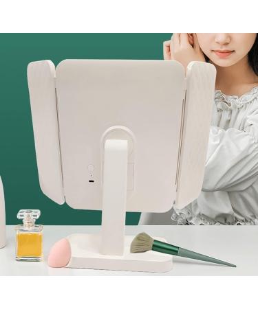 Rechargeable Makeup Mirror with Lights - LunaBox Vanity Mirror with 3X/5X Magnification and 3 Light Modes (White) - Buy Online on GoSupps.com