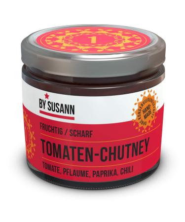 BY SUSANN - 01 TOMATO CHUTNEY in a jar (1 x 150 g) taste experiences with intense and natural aromas fruity spicy
