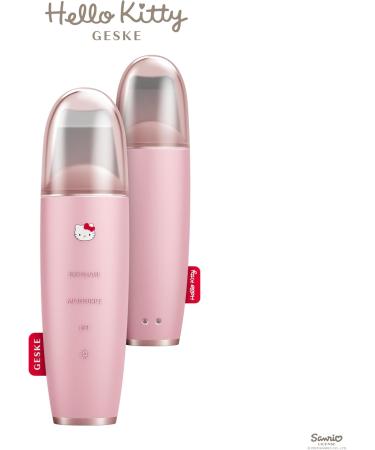 GESKE x Hello Kitty | SmartAppGuided MicroCurrent Skin Scrubber & Blackhead Remover | 9 in 1 | Outil soins peau | Nettoyage facial | Anti- ge & nettoyage | Lifting visage | Extraction points noirs Hello Kitty Pink - Buy Online on GoSupps.com