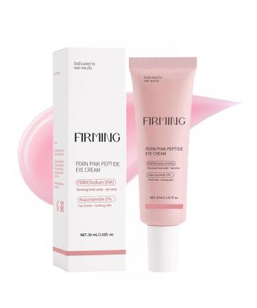 Mtmult Eye Cream Anti Aging Salmon DNA PDRN Pink Peptide Skin Care with 5% Niacinamide Retinol Peptides Sodium Hyaluronate | Eye Treatment for Fine Lines Dark Circles | 1.01fl.oz