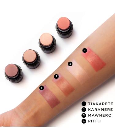 Nui Cosmetics Natural Cream Blush Pititi | Vegan Gluten-Free Matt Rose Blush for Cheeks Eyes & Lips - Nourishing Natural Makeup - Buy Online on GoSupps.com