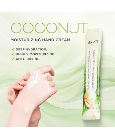 APPTI Moisturizing Hand Cream Day Clean Hand Lotion Travel Size Hand Cream Daily Moisturizing Hand Cream For Dry Hands - Coconut Fragrance Pack of 20 - Buy Online on GoSupps.com