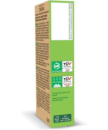Gimoka Espresso Crema Blend Intensity 10-100 Capsules Compostable and Biodegradable - Compatible with Nespresso* Home Coffee Machines - Made in Italy (Pack of 10 x 10) - Buy Online on GoSupps.com