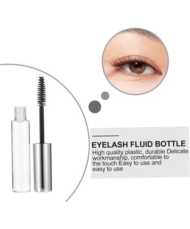 AUTSUPPL 10pcs Mascara Empty Tube Lip Gloss Bottle Mascara Bottle Refillable Mascara Tube Plastic Silver - Buy Online on GoSupps.com