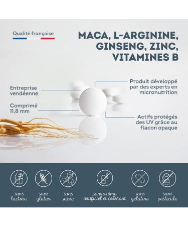 Booster Puissant Performances Masculines - Maca Ginseng - Vigueur Energie Endurance Musculation - 6 Actifs Puissants - L-Arginine Zinc Vitamines B6 & B12-120 comprim s - 2 mois - Vitavea - Buy Online on GoSupps.com