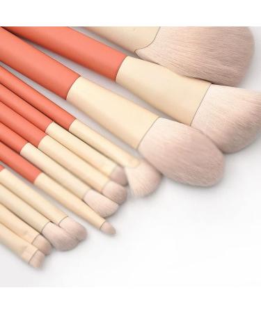 12 Piece Wood Handle Makeup Brush Set - Perfect for Concealer Eye Shadow Blush & Powder | International Shipping Available - Buy Online on GoSupps.com