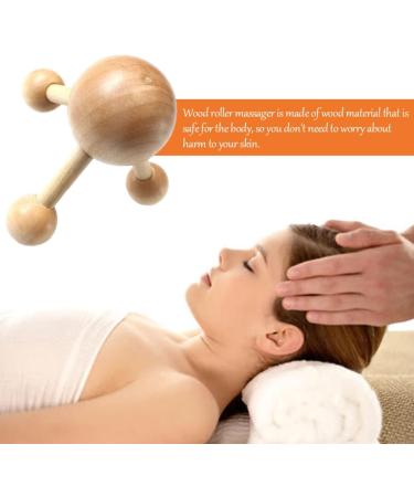 Wooden Roller Massager for Scalp & Body Pain Relief - Shiatsu Therapy & Foot Reflexology - Buy Online on GoSupps.com