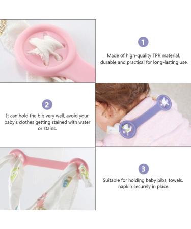 TOYANDONA 6pcs Adjustable Bib Clip Neck Strap Napkin Holder for Babies Elderly & Adults | Secure Lanyard Fixer for Everyday Use - Buy Online on GoSupps.com