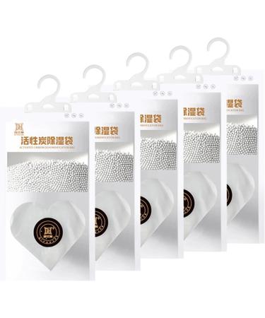 Moisture Remover for Rooms | Cabinet Moisture Absorber 4.58 oz | Heart-Shaped 130g | 5 Bags of Effective Drying Agents - Buy Online on GoSupps.com