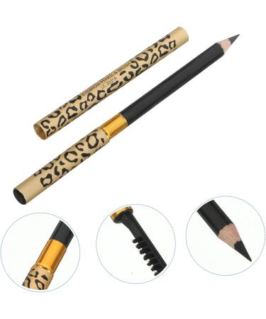 Healeved 6 Pcs Makeup Eyebrow Pencils Tassel Hair Eyebrow Pencil with Brow Brush Eyeliner Puff) Wooden Black 1 count (Pack of 1) Blackx3pcs - Buy Online on GoSupps.com