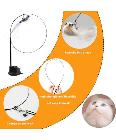 Interactive Cat Toy - Magic Wand & Flying Bird for All Cats | Suction Cup Simucatstick Toy - Buy Online on GoSupps.com