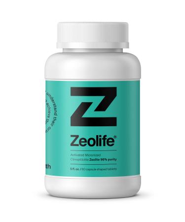 Zeolite-Activated Micronized Clinoptilolite Zeolite 96% Purity.  Ultra FINE 1 Bottle with 60 Capsules.