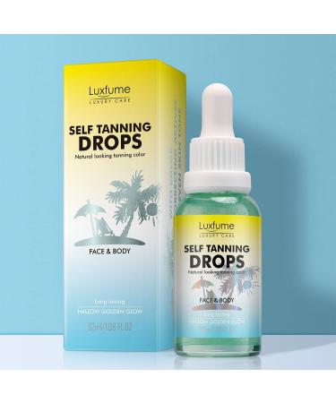 Luxfume Tanning Drops | Vegan Self Tanning Oil for Even Streak-Free Tan - Buy Online on GoSupps.com