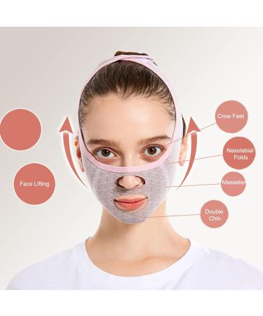 V Face Masks - Adjustable Wrinkle Removal Bandage for Slimming & Skin Tightening | Reusable Ultra Thin Facial Belt for Double Chin & Nasolabial Folds - Buy Online on GoSupps.com