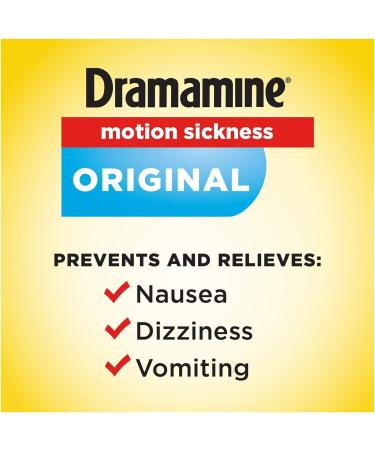 Dramamine Original Formula Tablets 12ct - Motion Sickness Relief - Buy Online on GoSupps.com