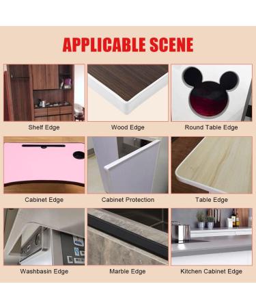 flintronic 5m*20mm U-Shape Flexible Furniture Edge Banding Baby Safty Baby Edge Protector Self Adhesive TPE Wood Edging Tape DIY Furniture Edge Trim for Table Cabinet Furniture Restoration White 5m*20mm - Buy Online on GoSupps.com