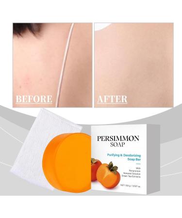  Generisch Persimmon Soap Bar Natural soap for the elderly effectively fights body odor gentle and effective for men and women all skin types (3) - Buy Online on GoSupps.com