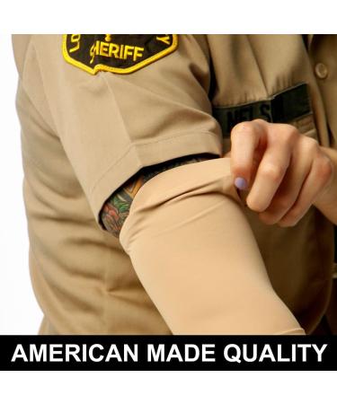 Tat2X Ink Armor Premium Full Arm Tattoo Cover Sleeve - No Slip Grip - Suntan - ML - US Made - M/L - 1 Pack - Buy Online on GoSupps.com