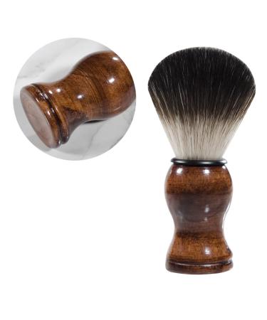minkissy Shaving Brush For Men Soft Beard Brush Men Beard Brush Wooden Man Gift Soft Fur 11X3.2CM Nylon