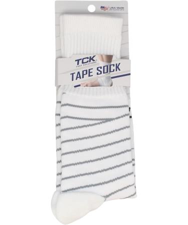TCK Ankle Compression Support Crew Socks for Men | 20-30 mmHg Ankle Wrap for Basketball Football & Volleyball | Medium White - Buy Online on GoSupps.com