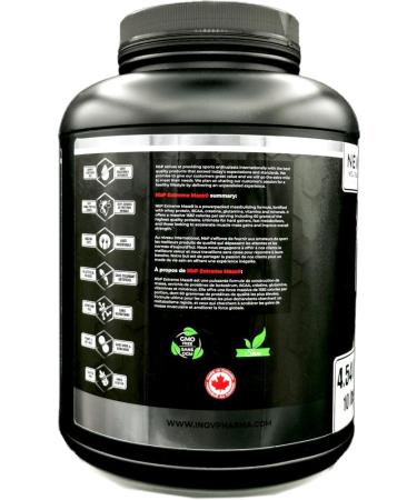Extreme Mass weight gainer muscle builder 10 lbs (4.54 kg) with less sugar for intense workout training made of high calorie fortified whey protein Cookies & Cream - Buy Online on GoSupps.com