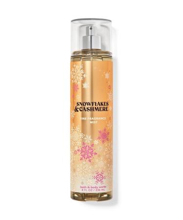 Bath and body Lotion Perfume Mist Shower Gel Holiday and Tropical Fragrance Collection (Snowflakes and Cashmere Mist 8 Ounce)