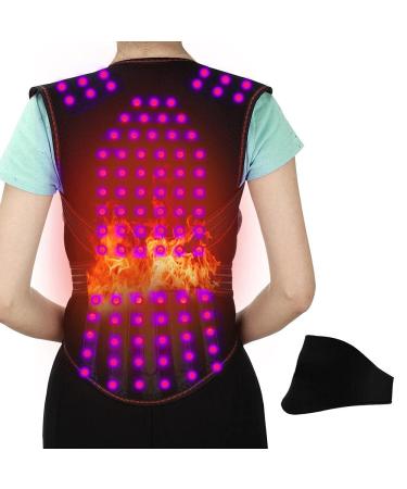 KENANLAN Magnetic Vest 2 Pack 108 Magnet Heating Belt Hot Compress Shoulder Protector Neck Protection Vest