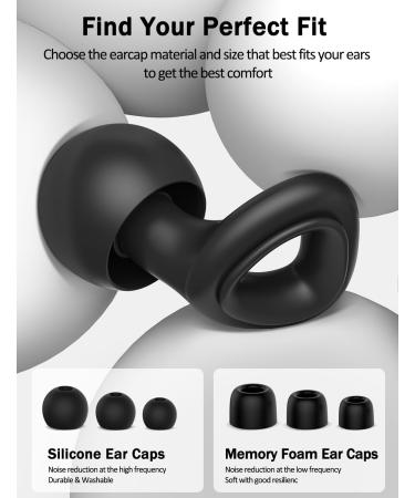 Buy Ear Plugs for Noise Reduction | 25dB Soft Silicone & Foam | Colorful Mute Earbuds with S/M/L Tips & Case | Hearing Protection for Sleep Focus Travel & Concerts - Buy Online on GoSupps.com