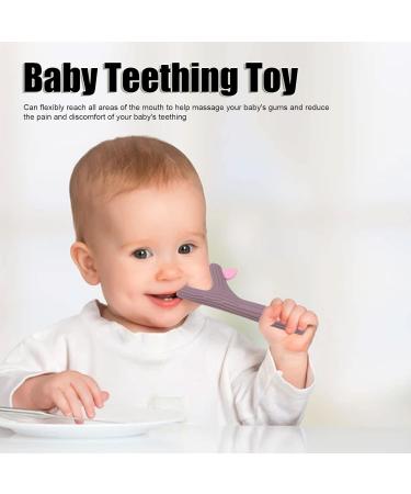 Silicone Baby Bite Ring Toys - Food-Grade Chewy Teething Straws for Toddlers | 4 Flexible Pieces for Massage & Comfort - Buy Online on GoSupps.com