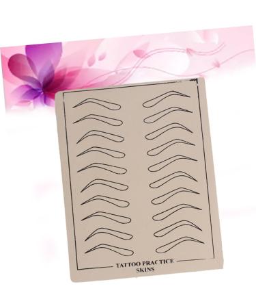 Angoily 6 Sheets Eyebrow Microblading Keychain Pouch Eyebrow Training Skin Practice Skin 6 Pcs As Shown - Buy Online on GoSupps.com