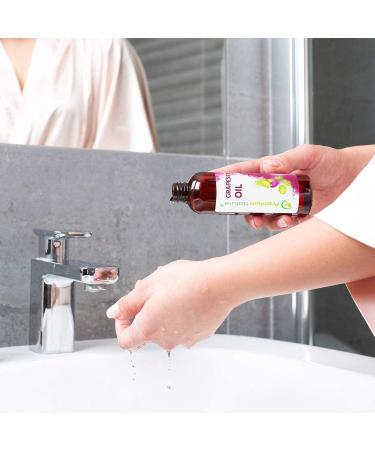 Pure Grapeseed Oil 4 oz - Cold Pressed Extract for Essential Oils, Skin Moisturizer, Massage, Aromatherapy & Hair Growth - Buy Online on GoSupps.com