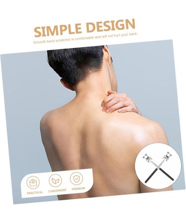 Buy BUIFULSIC 2-Stick Back Scratcher - Portable Stainless Steel Body Massage Tool for Soothing Relief - Buy Online on GoSupps.com