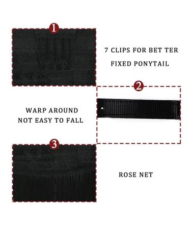 Shop Brown Ponytail Extensions - Natural Clip-In 70cm/28-inch Hairpieces | Mossbraun Magic Paste Wrap Around | Perfect for a Stylish Look - Buy Online on GoSupps.com