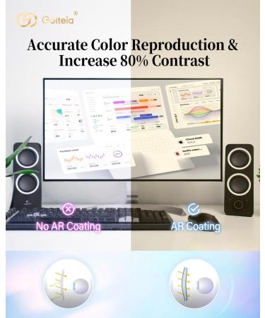 Goiteia Blue Light-Blocking Gaming Glasses - Reduce Headaches & Improve Sleep | AR Coating for Enhanced Glare Reduction - Buy Online on GoSupps.com