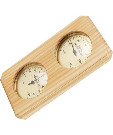 Buy 2-in-1 Sauna Thermometer & Hygrometer - Premium Wood & Copper Design for Bathroom | International Shipping - Buy Online on GoSupps.com