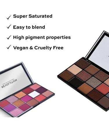 Makeup Revolution Eyeshadow Palette 33 g Long Wearing Blendable Shimmery & Matte Finish - Buy Online on GoSupps.com