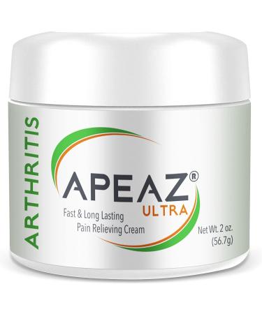 Apeaz Arthritis Pain Relief Cream (2oz) with Menthol, MSM & Camphor - Temporary Relief for Muscle & Joint Pain - Buy Online on GoSupps.com